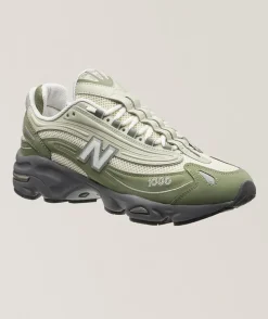 1000 Suede & Mesh Sneakers