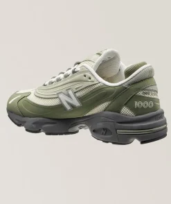 1000 Suede & Mesh Sneakers