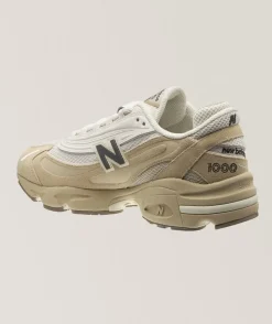 1000 Suede & Mesh Sneakers