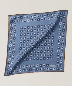 Medallion Hand Rolled Silk Handkerchief