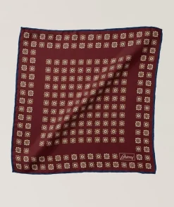 Medallion Hand Rolled Silk Handkerchief